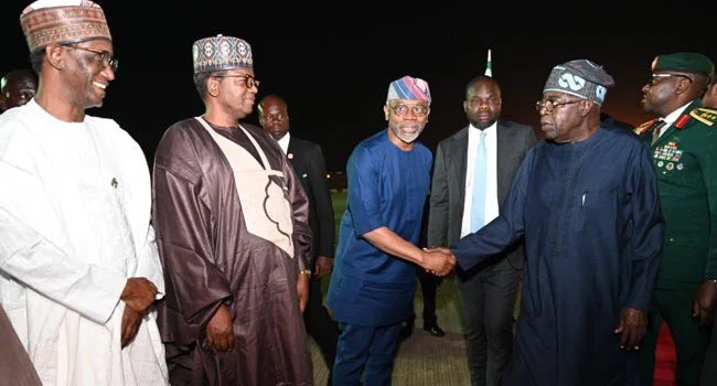 Tinubu returns from Tanzania